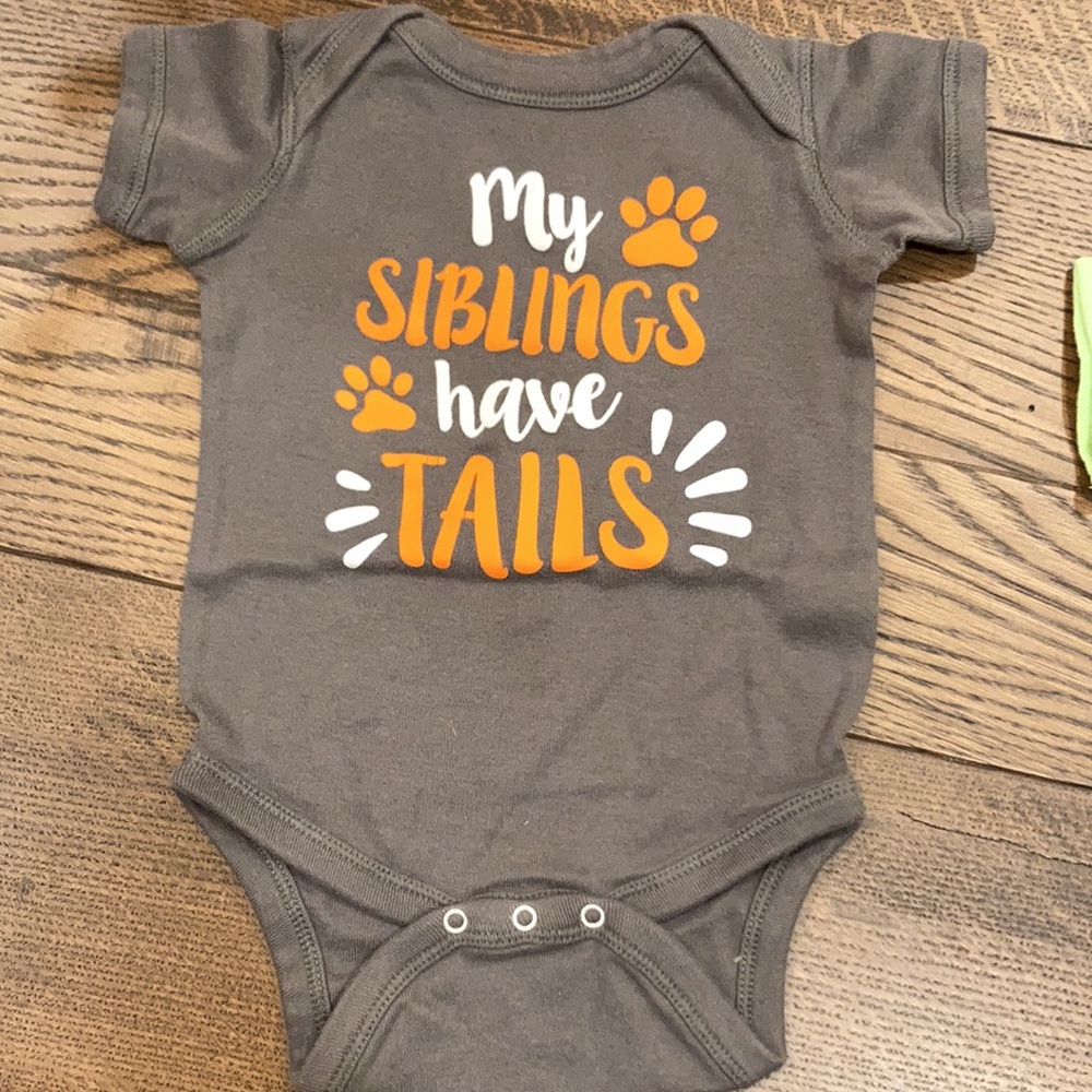 12 month Dog themed bodysuit